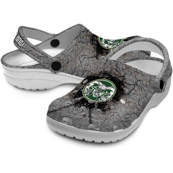 personalized colorado state rams cracked ground texture clog high quality