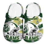 personalized colorado state rams football helmet clog best selling