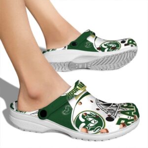 personalized colorado state rams football helmet clog fashion forward