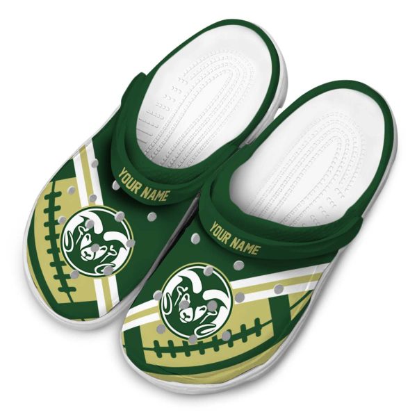 personalized colorado state rams football motif clog latest model