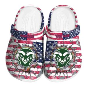 personalized colorado state rams freedom splinter clog best selling