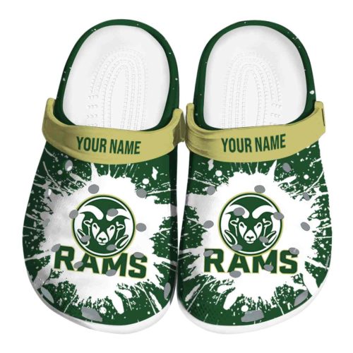 personalized colorado state rams splash art clog best selling