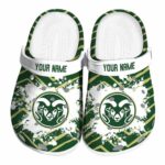 personalized colorado state rams zigzag paint burst clog best selling