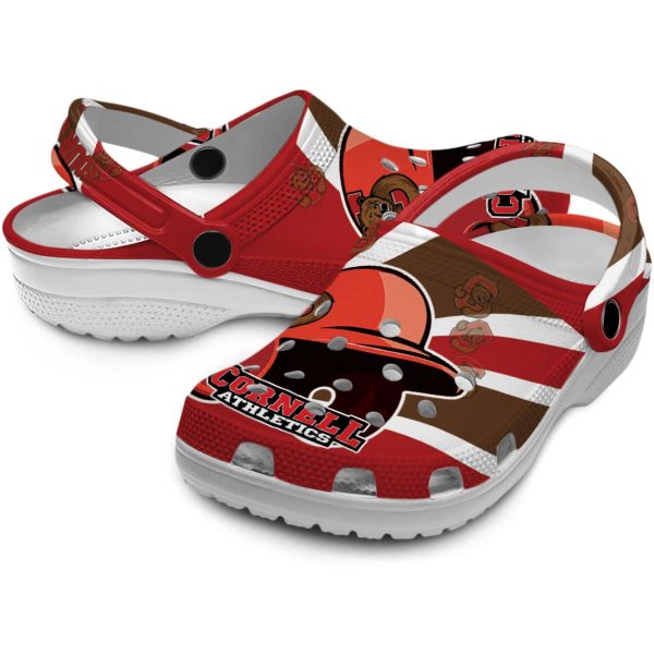 personalized cornell big red baseball helmet clog high quality