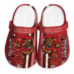 personalized cornell big red contrasting stripes clog best selling