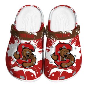 personalized cornell big red splatter pattern clog best selling