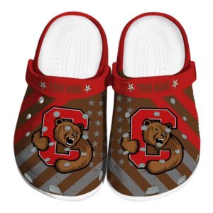 personalized cornell big red star spangled graphic clog best selling