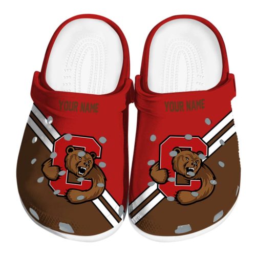 personalized cornell big red striped accents clog best selling