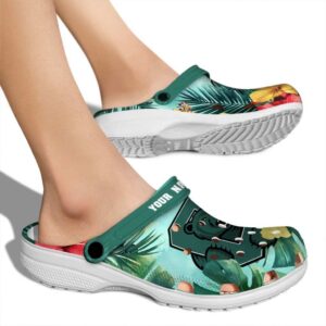 personalized cornell big red tropical vibes clog fashion forward