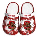 personalized cornell big red zigzag paint burst clog best selling