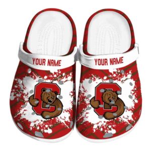 personalized cornell big red zigzag paint burst clog best selling