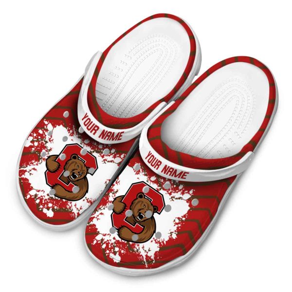 personalized cornell big red zigzag paint burst clog latest model