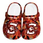 personalized creighton bluejays autumn leaves clog best selling