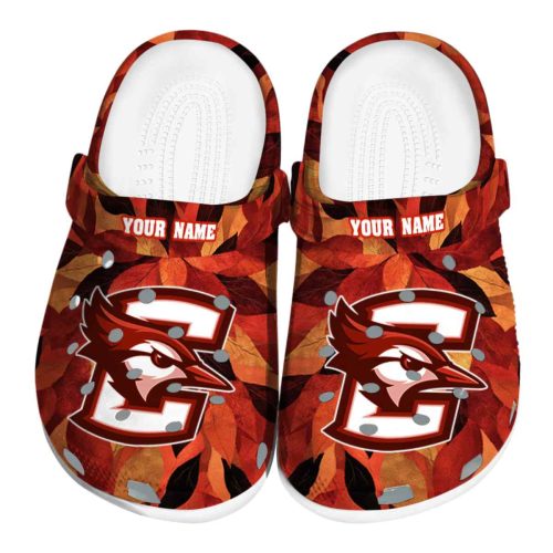 personalized creighton bluejays autumn leaves clog best selling