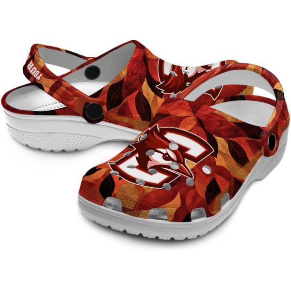 personalized creighton bluejays autumn leaves clog high quality