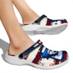 personalized creighton bluejays patriotic stripes clog best selling