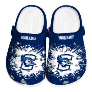 personalized creighton bluejays splatter background clog best selling