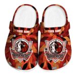 personalized dallas mavericks autumn leaves clog best selling