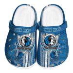 personalized dallas mavericks contrasting stripes clog best selling