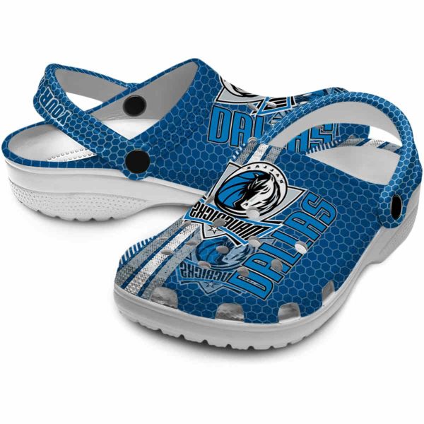 personalized dallas mavericks contrasting stripes clog high quality