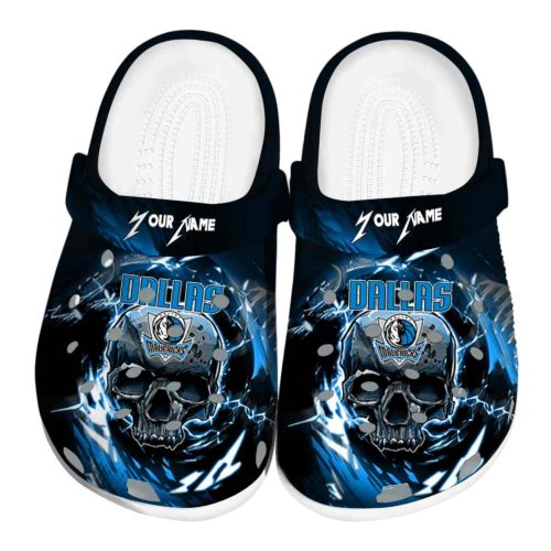 personalized dallas mavericks gothic skull clog best selling