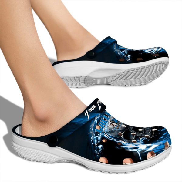 personalized dallas mavericks gothic skull clog fashion forward
