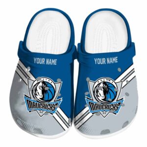personalized dallas mavericks striped accents clog best selling