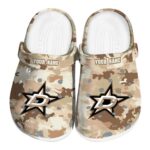 personalized dallas stars desert camo clog best selling