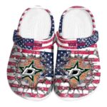 personalized dallas stars freedom splinter clog best selling