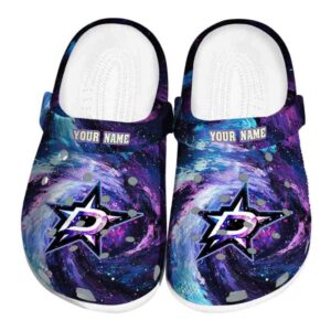 personalized dallas stars galaxy swirl clog best selling