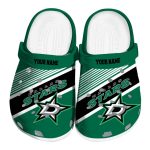 personalized dallas stars vibrant dual tone clog best selling
