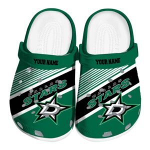 personalized dallas stars vibrant dual tone clog best selling