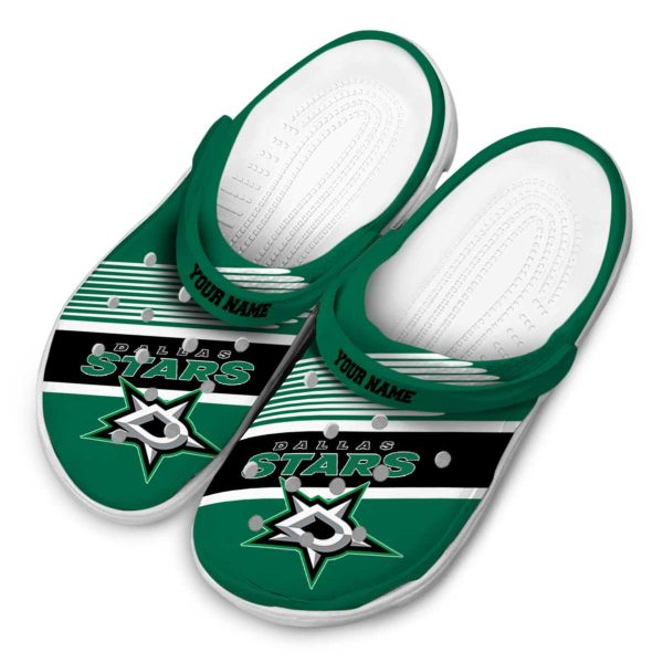personalized dallas stars vibrant dual tone clog latest model