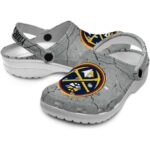 personalized denver nuggets cracked texture clog best selling