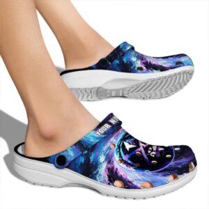 personalized denver nuggets galaxy swirl clog fashion forward