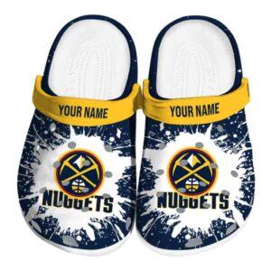 personalized denver nuggets splash art clog best selling