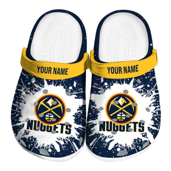 personalized denver nuggets splash art clog best selling