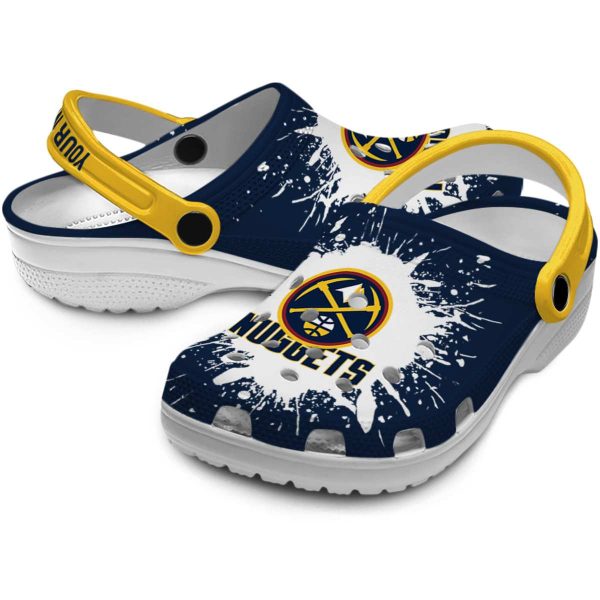 personalized denver nuggets splash art clog high quality