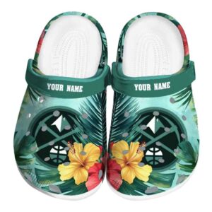 personalized denver nuggets tropical vibes clog best selling