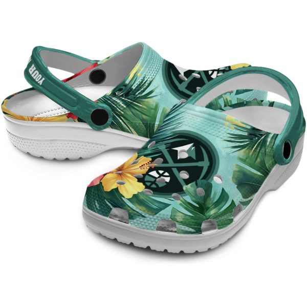 personalized denver nuggets tropical vibes clog high quality