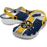 personalized denver nuggets vertical stripes clog best selling