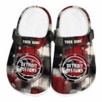 personalized detroit pistons plaid fusion clog best selling