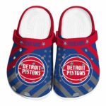 personalized detroit pistons star spangled graphic clog best selling