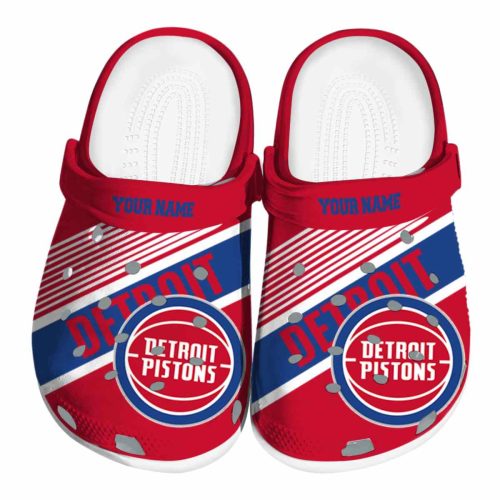 personalized detroit pistons vibrant dual tone clog best selling