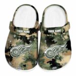 personalized detroit red wings camouflage craze clog best selling