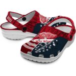personalized detroit red wings star spangled side pattern clog best selling
