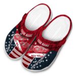 personalized detroit red wings star spangled side pattern clog best selling