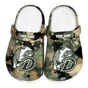 personalized drake bulldogs camouflage craze clog best selling