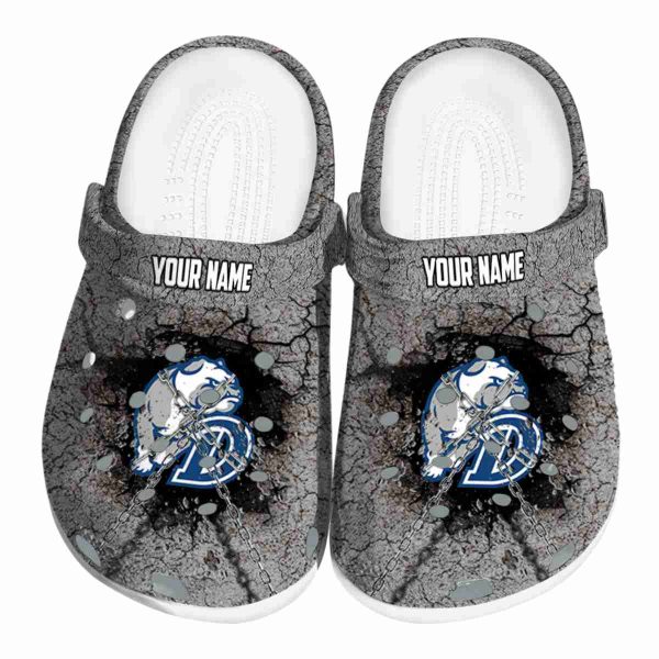 personalized drake bulldogs cracked ground texture clog best selling