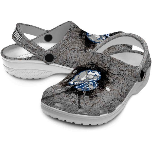 personalized drake bulldogs cracked ground texture clog high quality